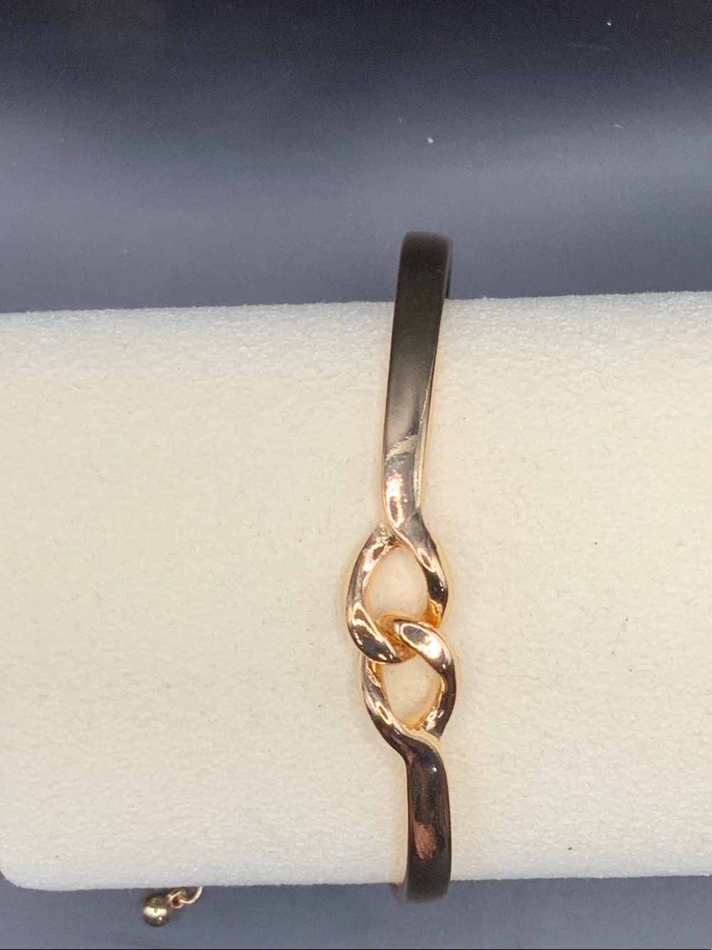 Gold-Tone Linked Knot Bangle Bracelet - Women Accessories